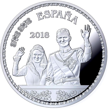 euroerme érme 10 Euro Spanyolország 2018 - Fülöp király 50. évfordu...