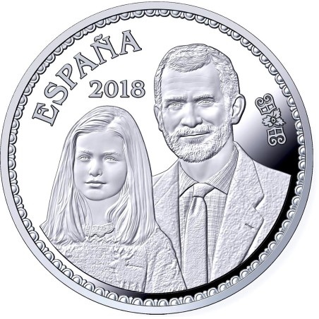 euroerme érme 10 Euro Spanyolország 2018 - Fülöp király 50. évfordu...