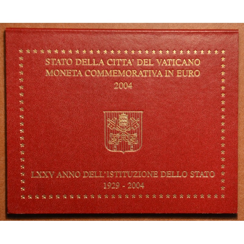 eurocoin eurocoins Cover for 2 Euro Vatican 2004 - 75th anniversary...