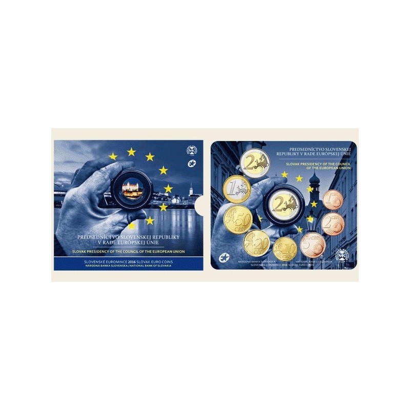 Euromince mince Súbor 9 Slovenských mincí 2016 Prvé predsedníctvo S...