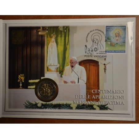 euroerme érme 2 Euro Vatikán 2017 Numisbrief - Fatima (BU)
