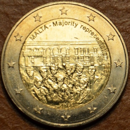 eurocoin eurocoins Damaged 2 Euro Malta 2012 - 1887 Majority Repres...