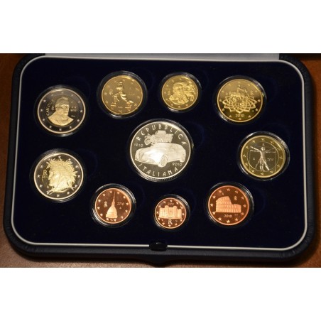 Euromince mince Taliansko 2010 sada s 2 Euro a 5 Euro pamätnou minc...