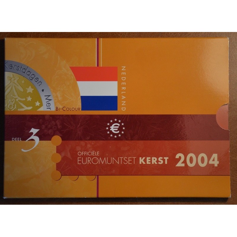 eurocoin eurocoins Set of 8 coins Netherlands 2004 Christmas set (BU)