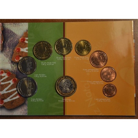 Euromince mince Sada 8 mincí Holandsko 2004 Vianočná sada (BU)