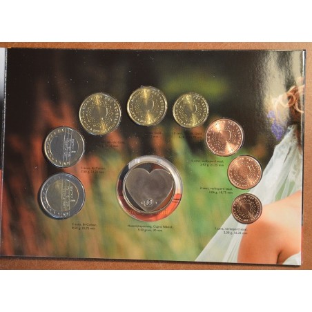 Euromince mince Sada 8 mincí Holandsko 2013 Svadobná sada (BU)