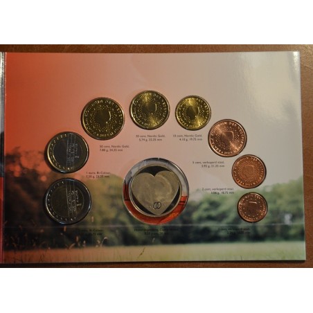 Euromince mince Sada 8 mincí Holandsko 2012 Svadobná sada (BU)