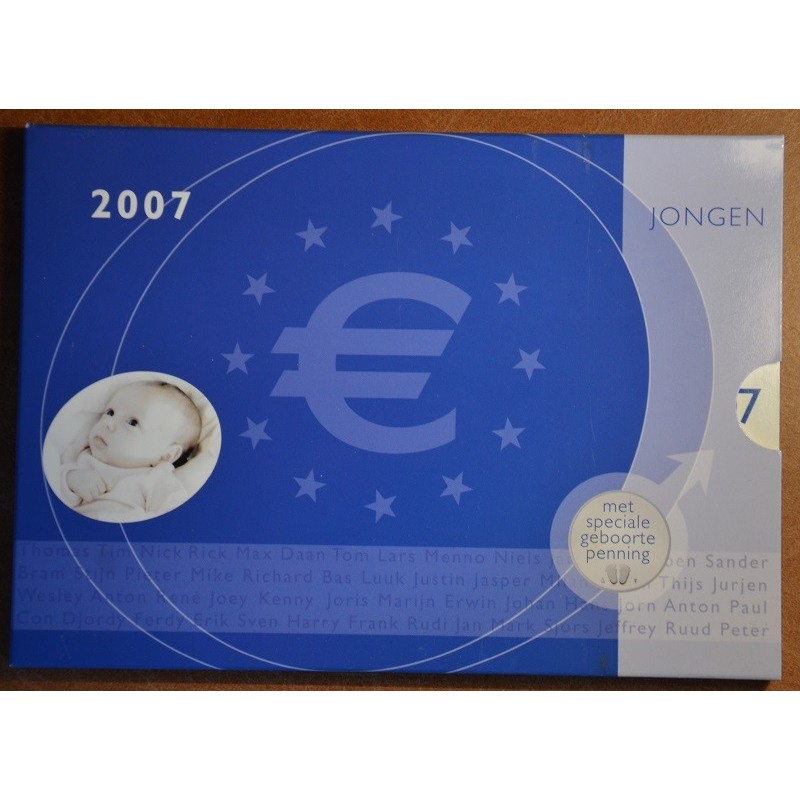 eurocoin eurocoins Set of 8 coins Netherlands 2007 Baby set - Boy (...