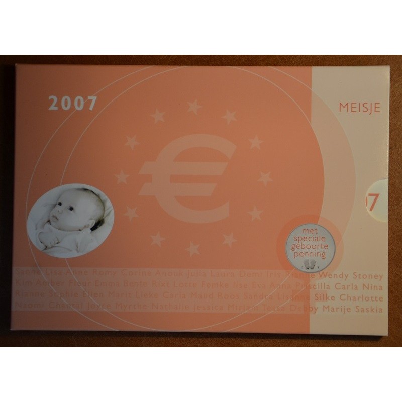 eurocoin eurocoins Set of 8 coins Netherlands 2007 Baby set - Girl ...